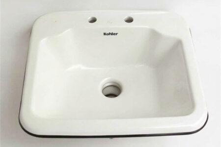 kohler fornanced enamel bathroom sink fs 7395