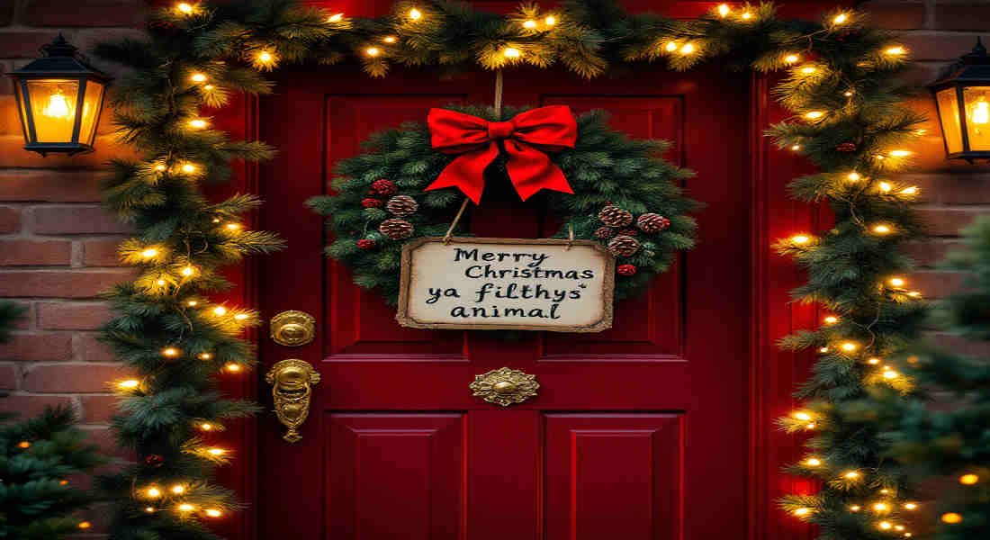 home alone door decoration