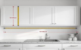 how high should home kitchen wall units be from worktop