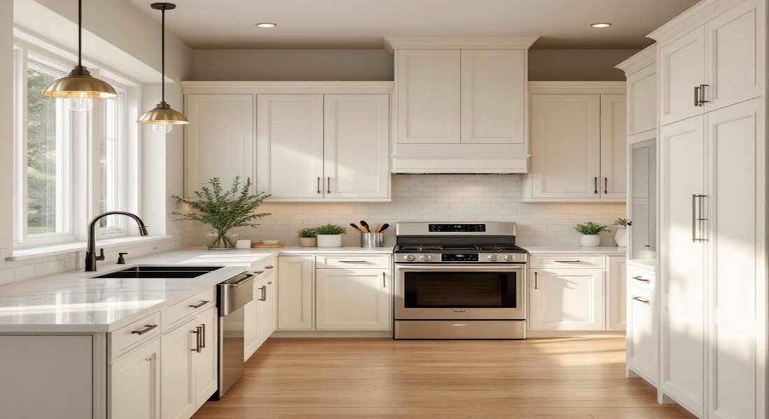 cream home kitchen cabinets what colour walls