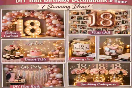 DIY 18th Birthday Decorations at Home