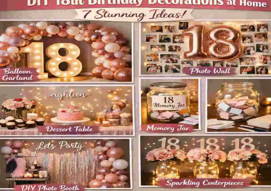 DIY 18th Birthday Decorations at Home