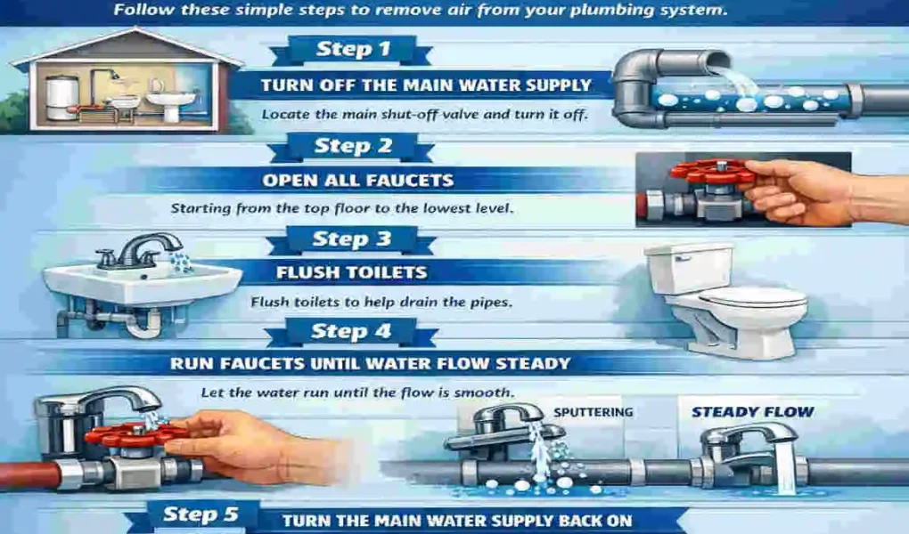 How to Easily Remove Air from Home Water Pipes