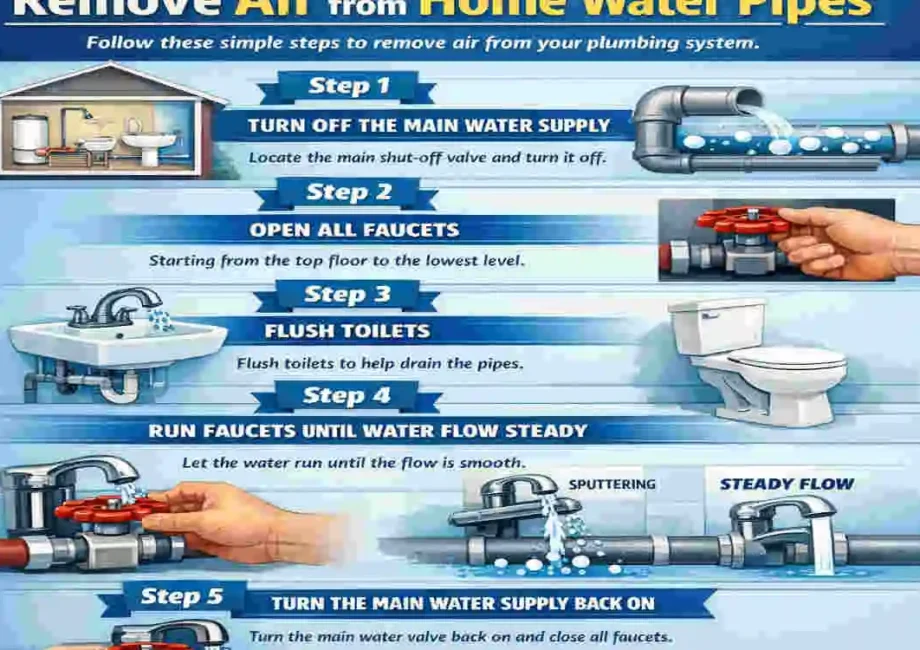How to Easily Remove Air from Home Water Pipes