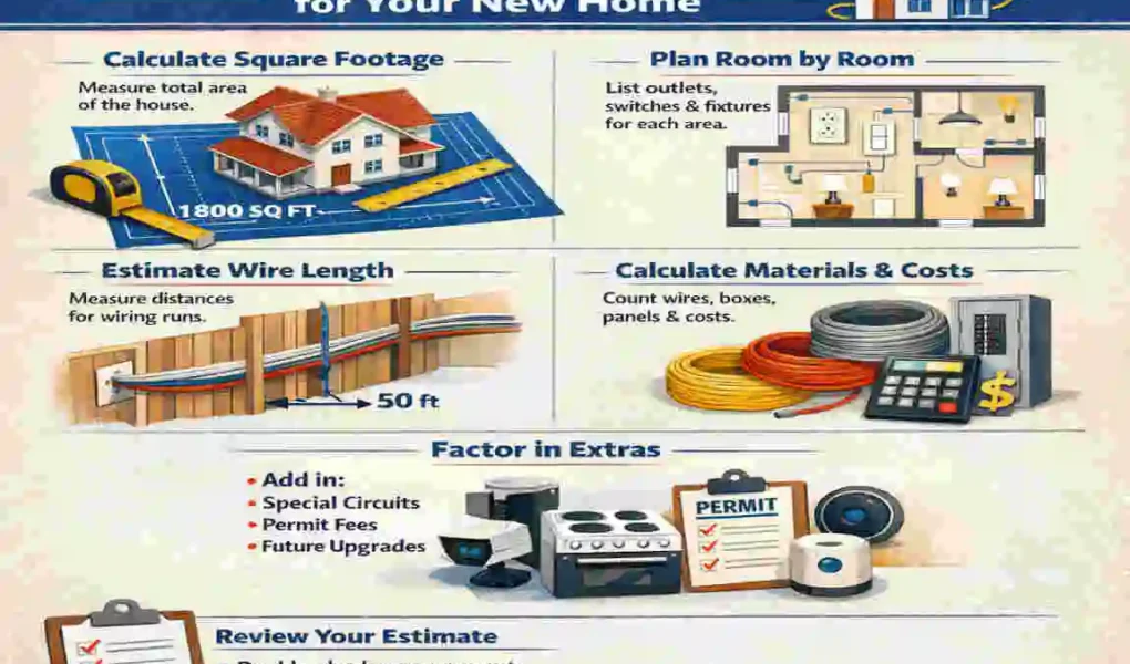 How to Accurately Estimate Electrical Wiring for Your New Home