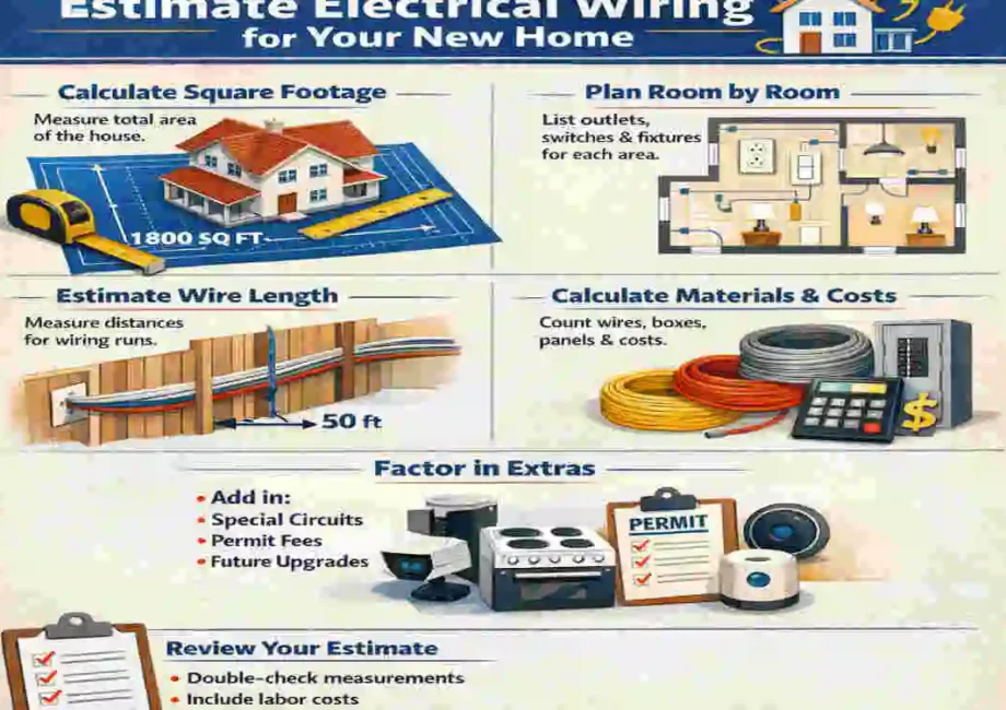 How to Accurately Estimate Electrical Wiring for Your New Home