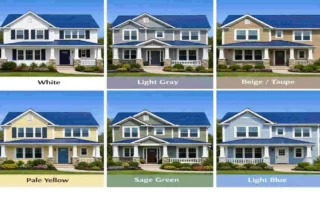 blue roof what color to paint house