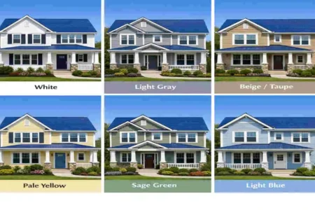 blue roof what color to paint house