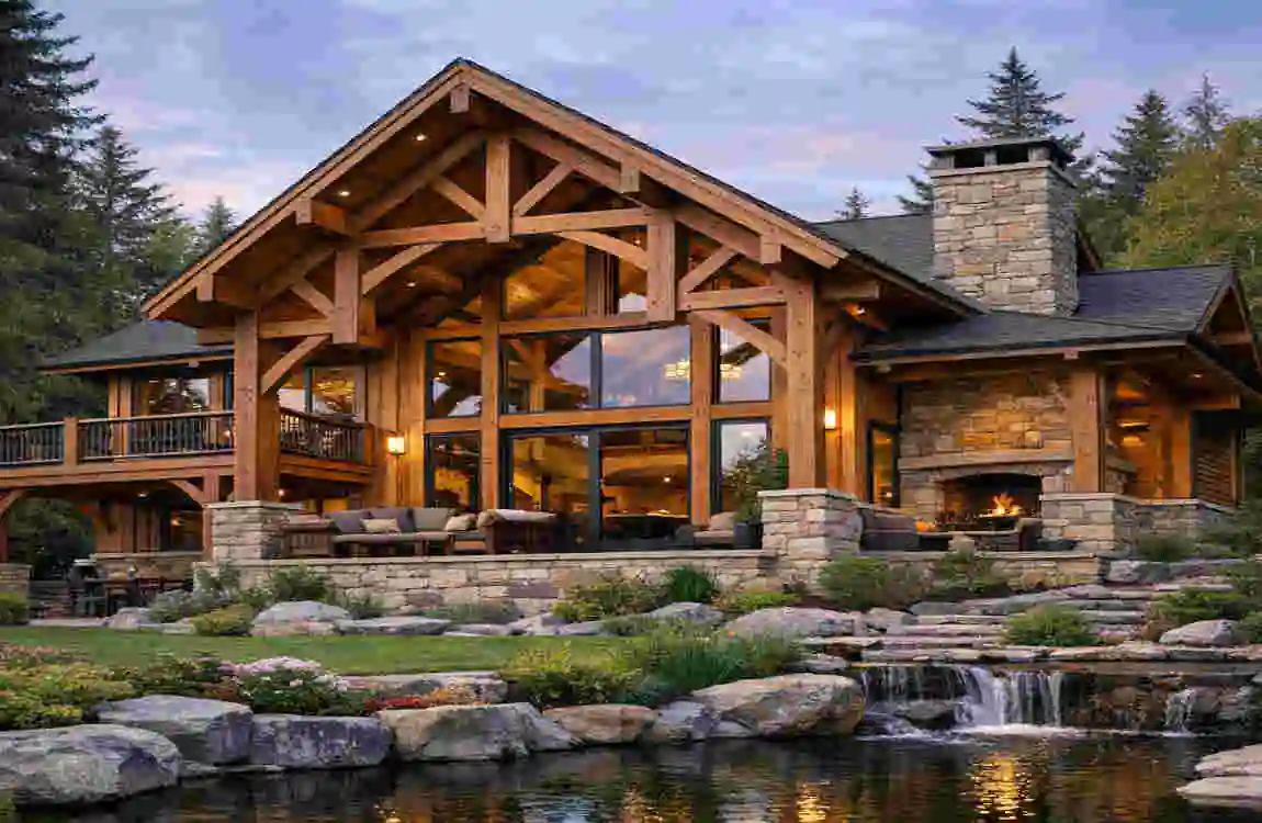 how to build timber frame house