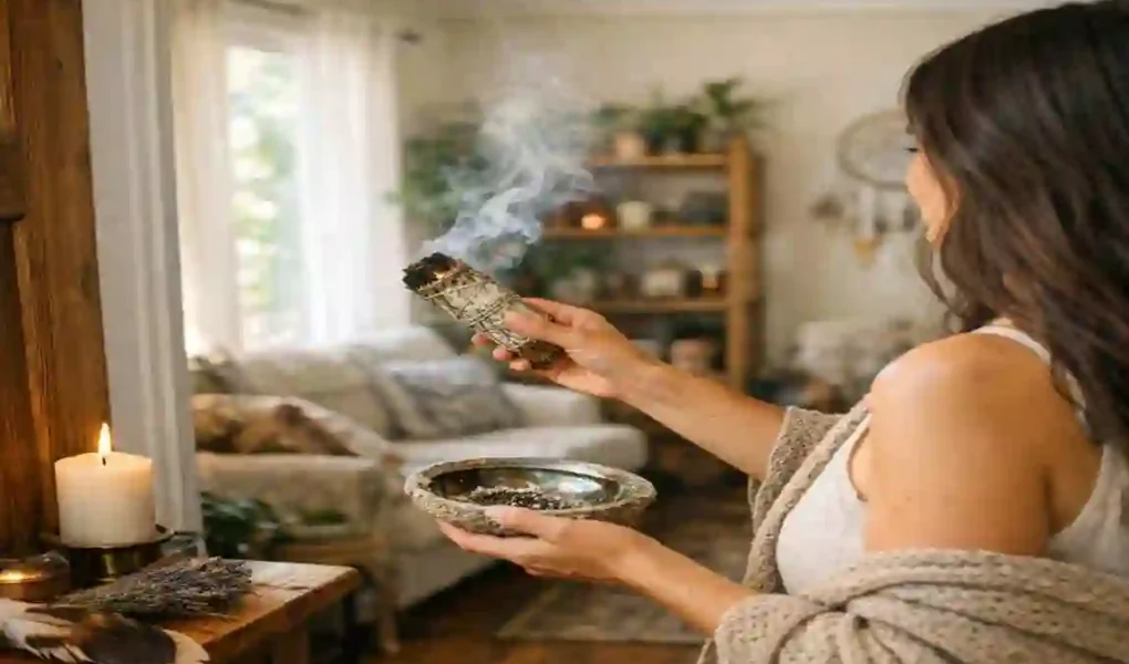 how to smudge a house