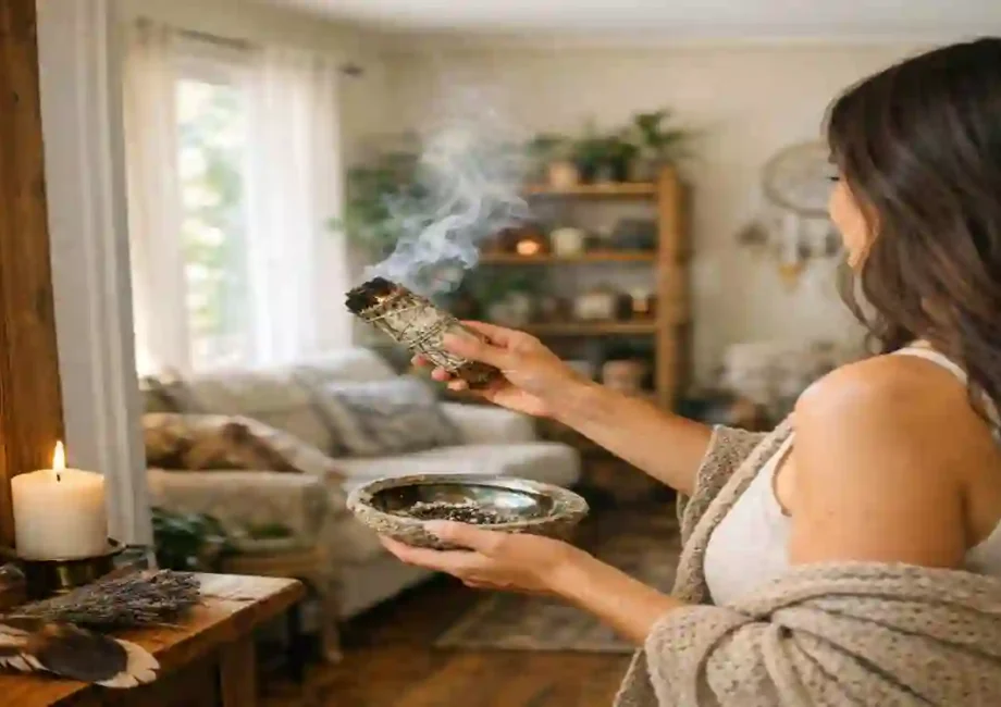 how to smudge a house