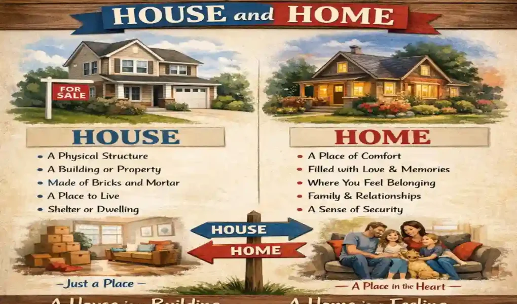 what is the difference between house and home