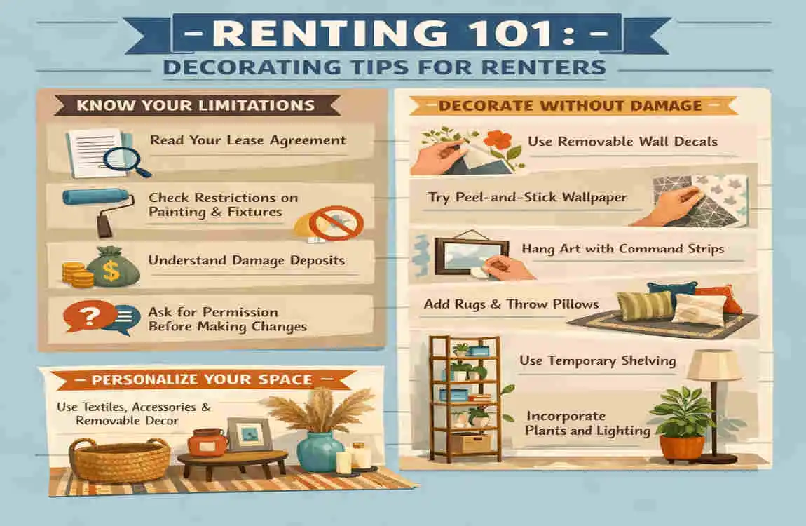 how to decorate a rented house