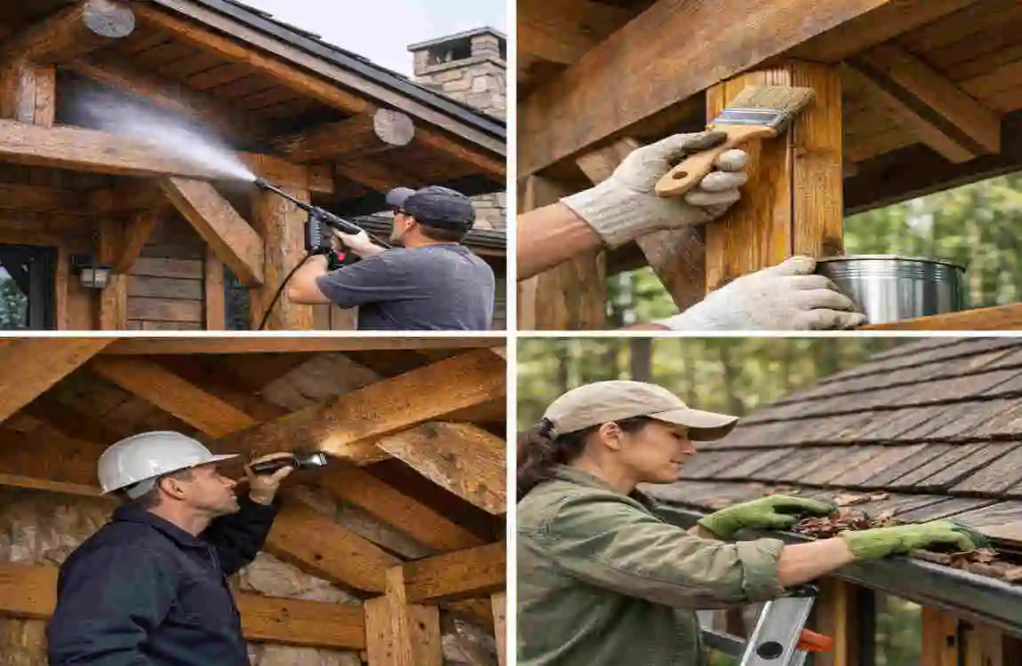 how to build timber frame house