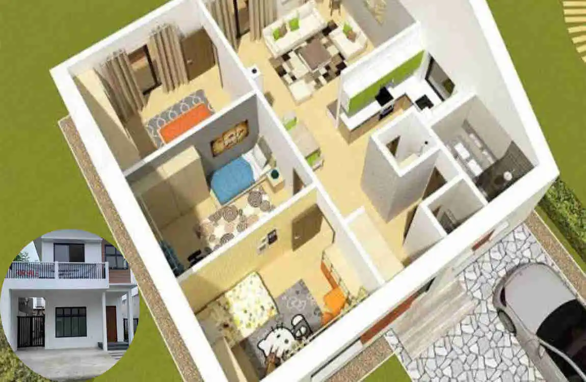 how big is 80 square meters house