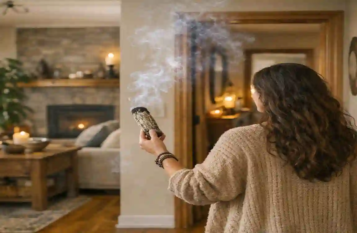 how to smudge a house