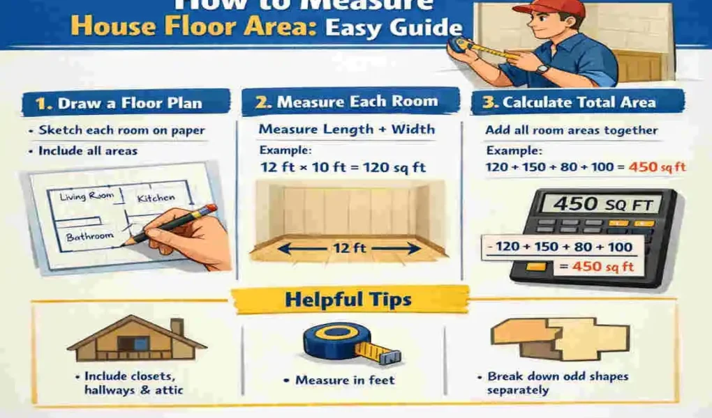 how to measure house floor area