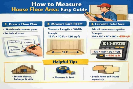 how to measure house floor area