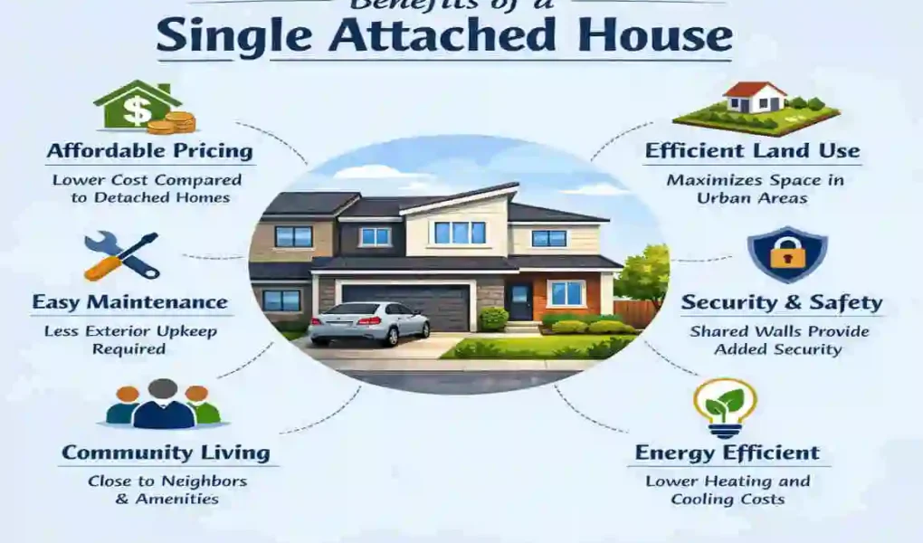 what is the single attached house