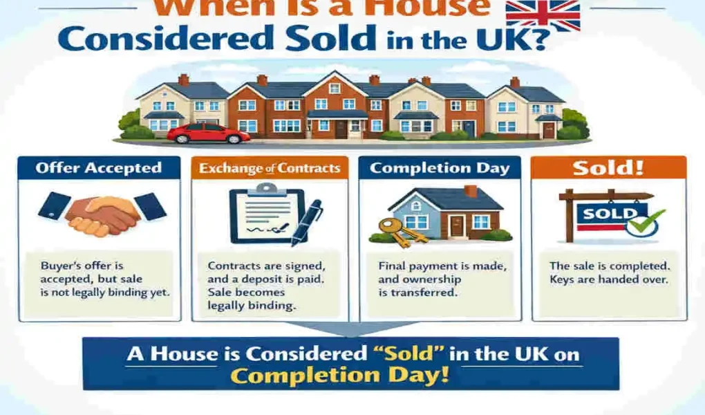when is a house considered sold uk