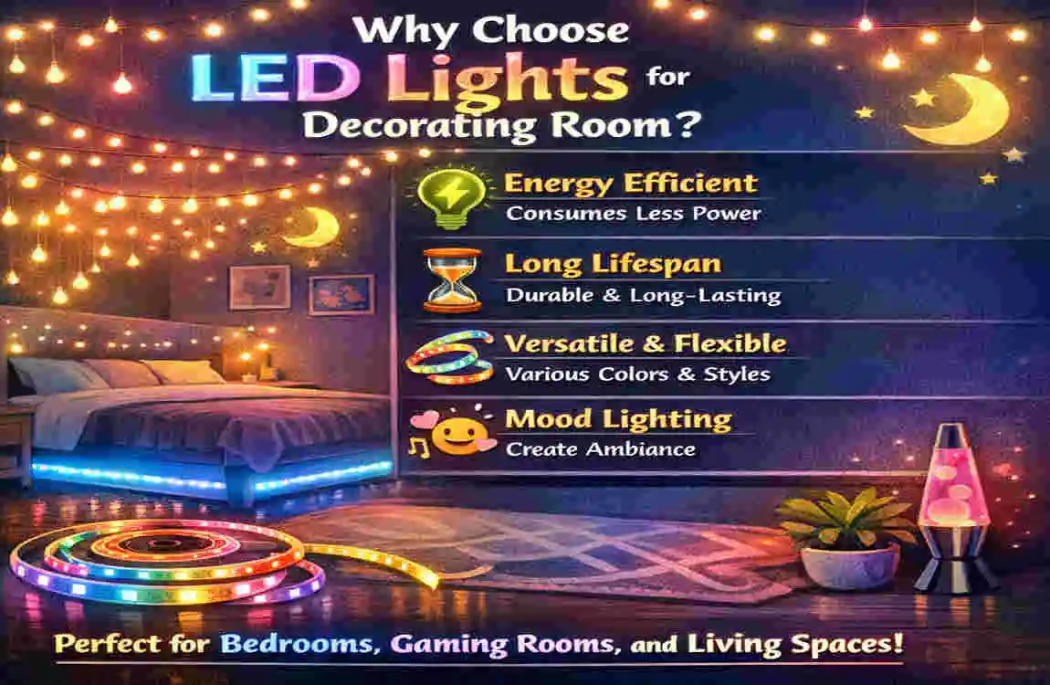 led lights for decorating room