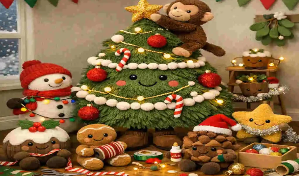 jellycat amuseables decorated christmas