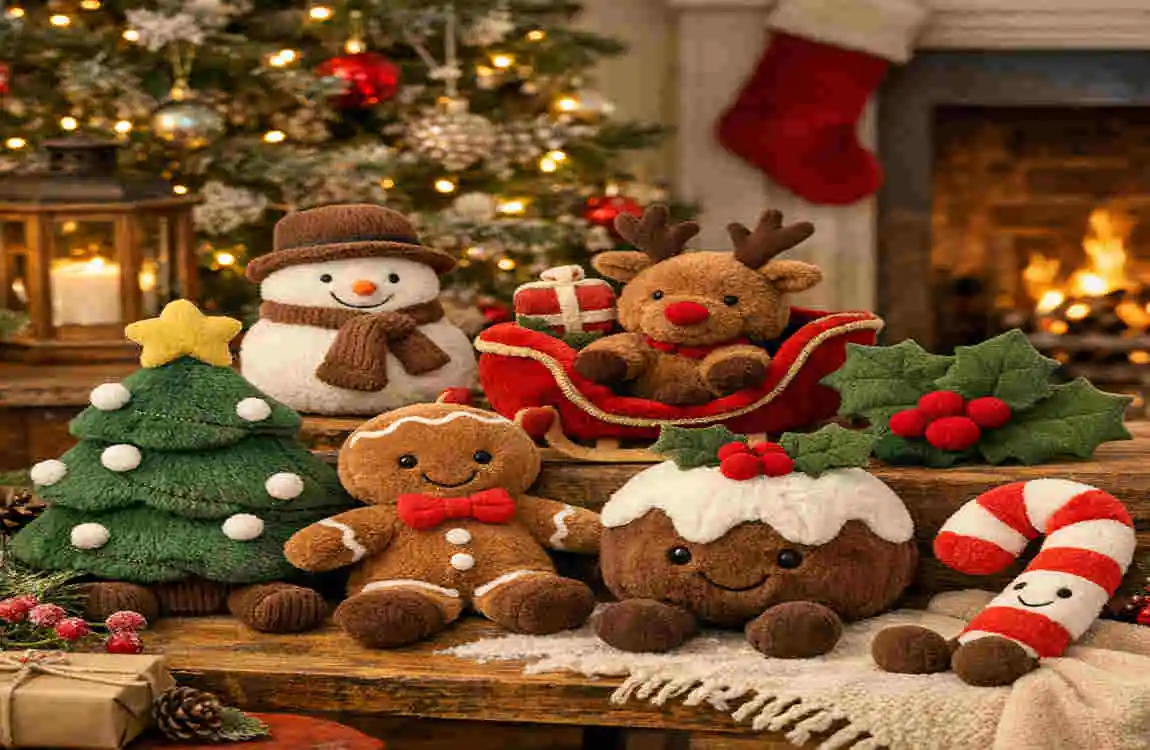 jellycat amuseables decorated christmas