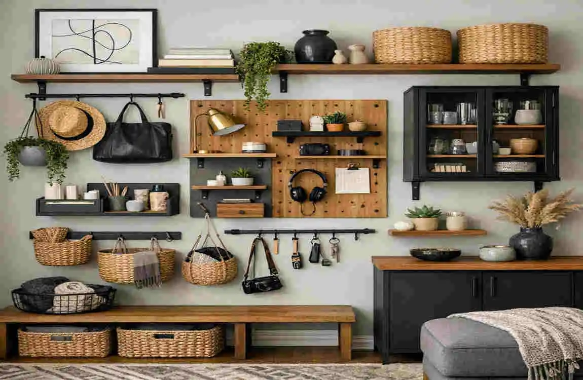 home decorative wall storage ideas