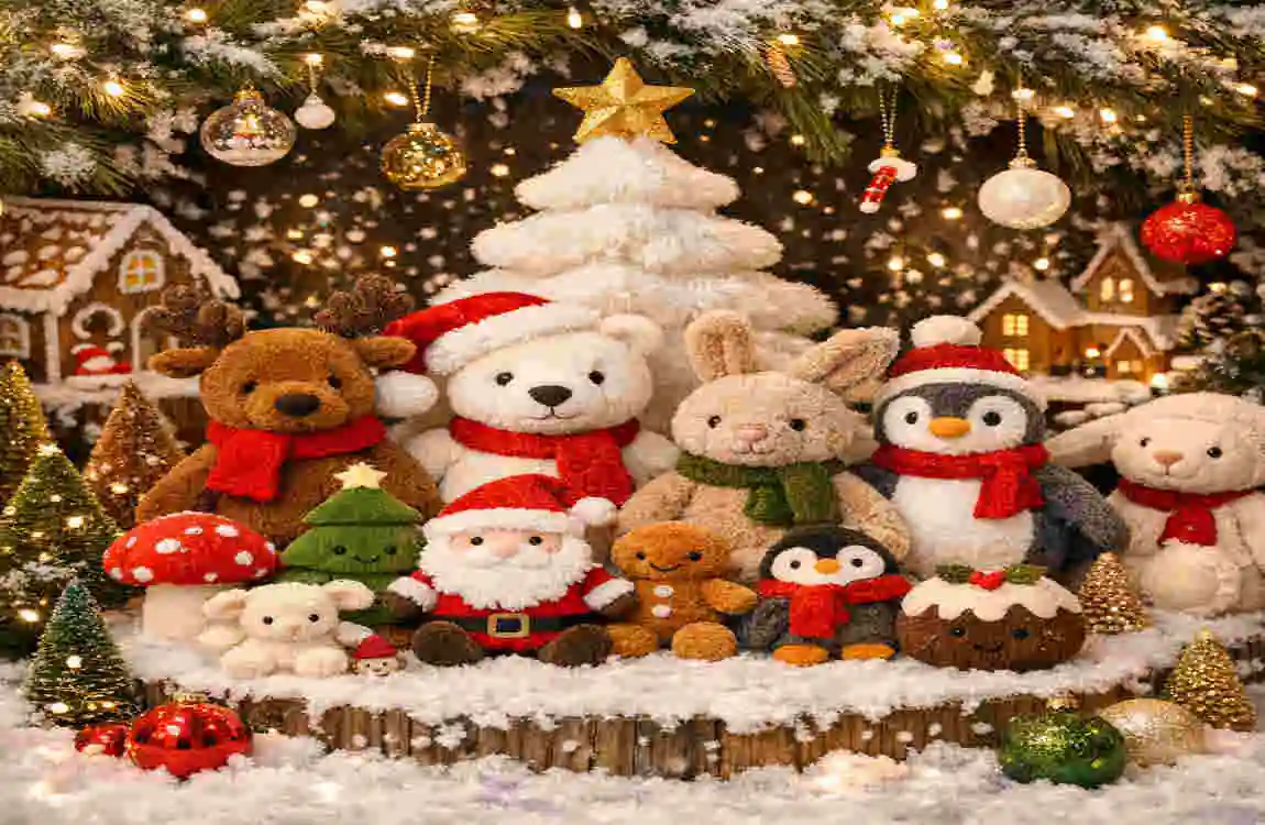 jellycat amuseables decorated christmas