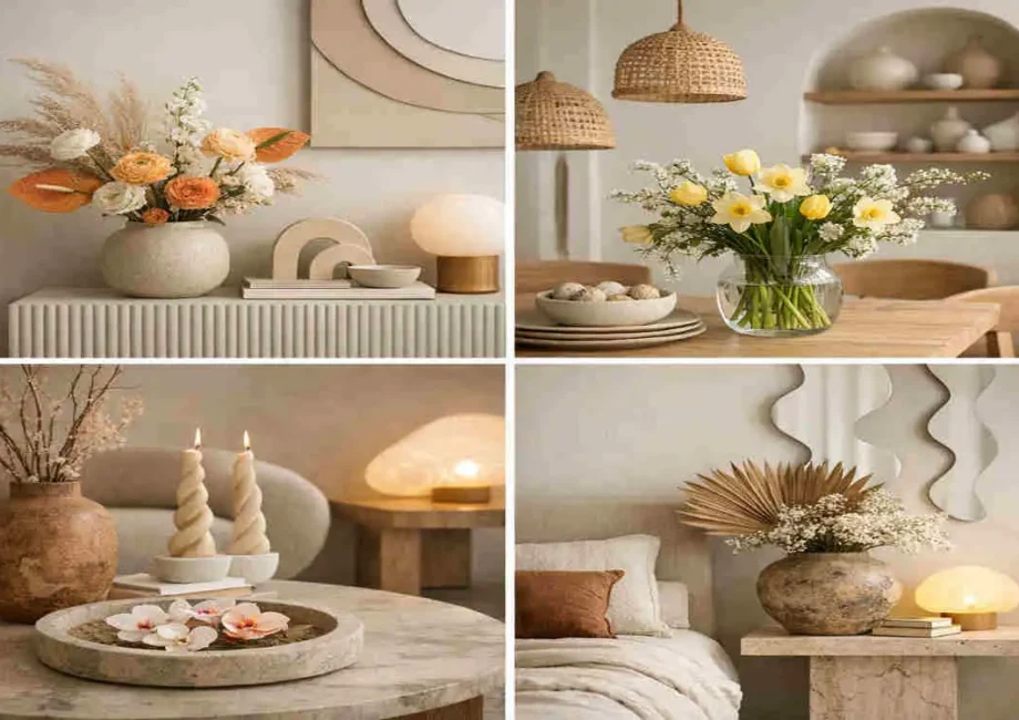 stylish floral and home decor