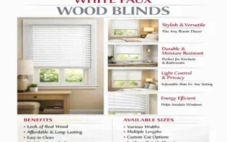 home decorators collection white cordless faux wood blinds