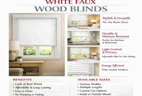home decorators collection white cordless faux wood blinds