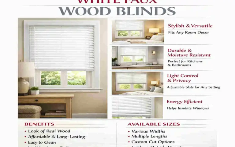 home decorators collection white cordless faux wood blinds