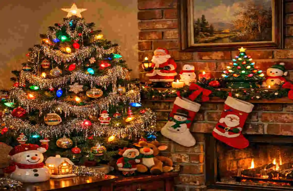 1980's vintage christmas decorations