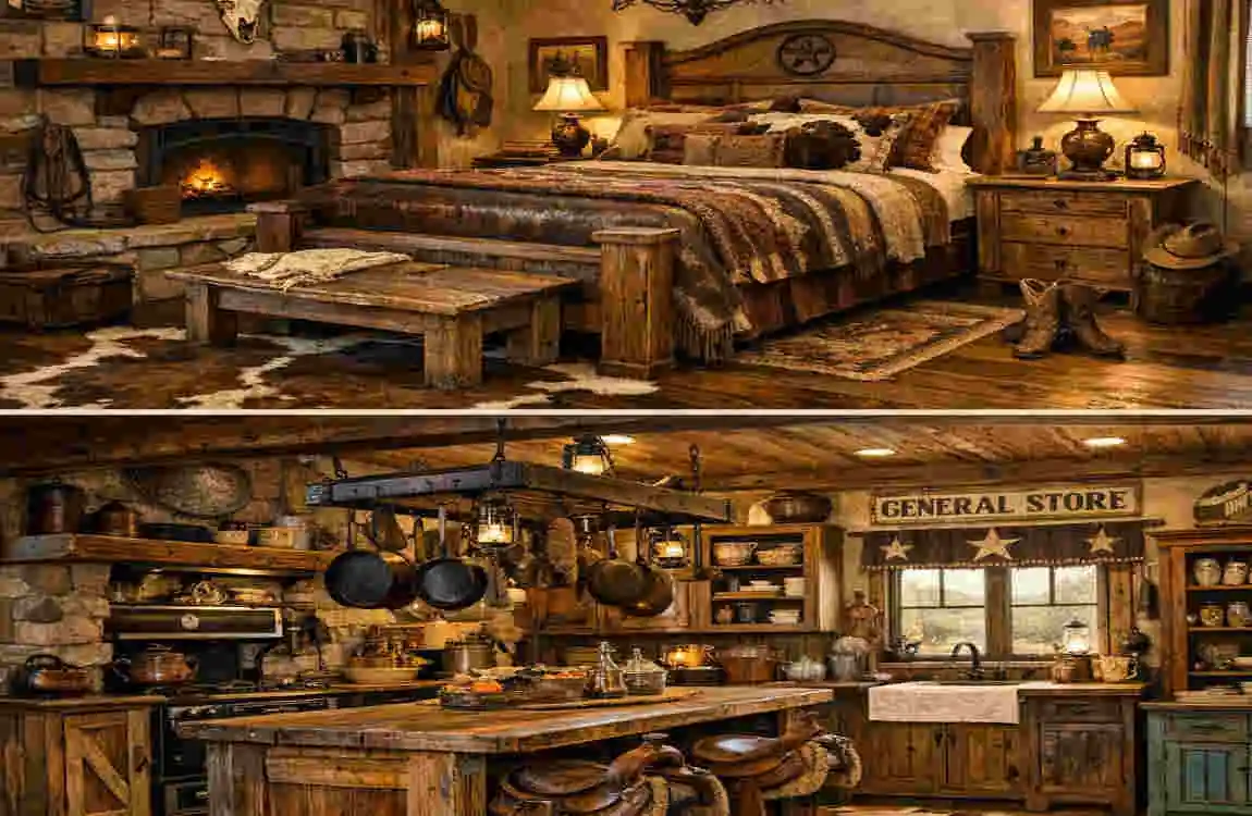 vintage rustic western home decor