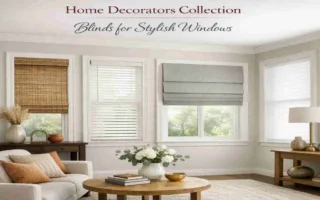 home decorators collection light gray cordless faux wood blinds