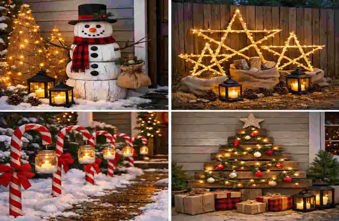 outdoor christmas decorations at home