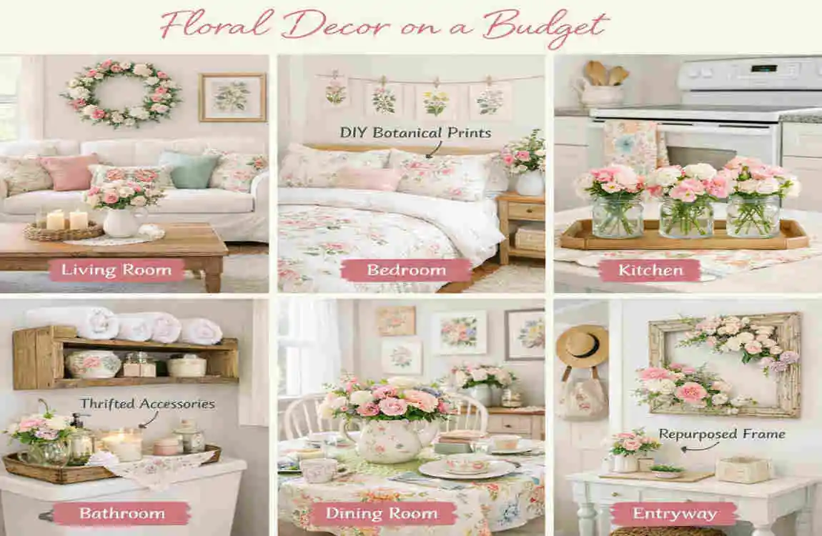 floral design with light home decor style idea