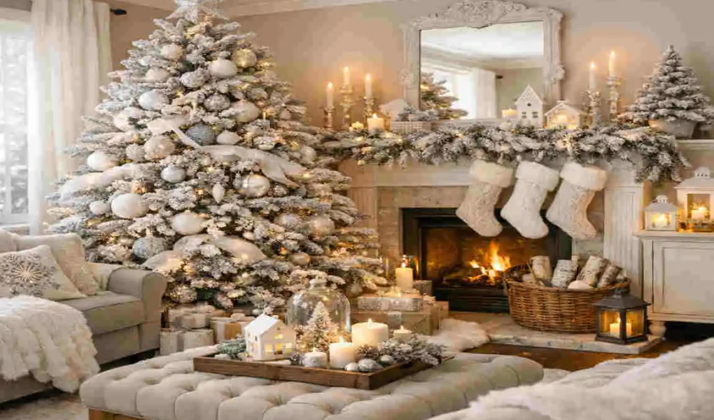 home decorators kenwood flocked fraser fir