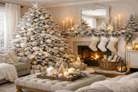 home decorators kenwood flocked fraser fir