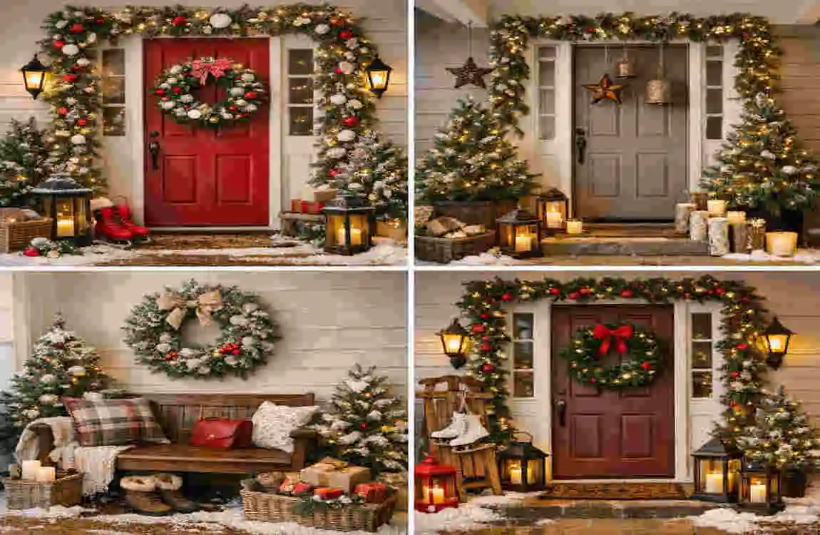 outdoor christmas decorations at home