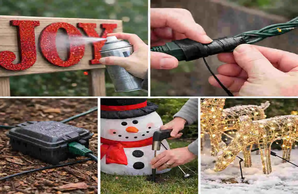 outdoor christmas decorations at home