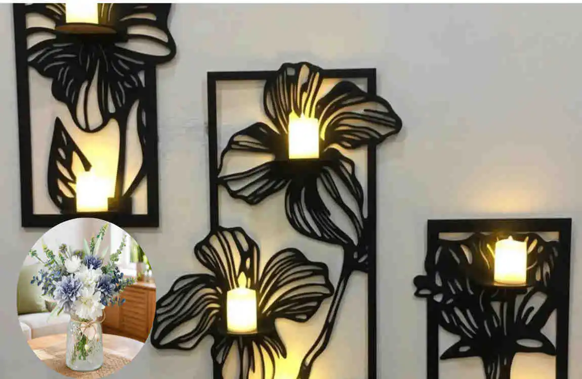 floral design with light home decor