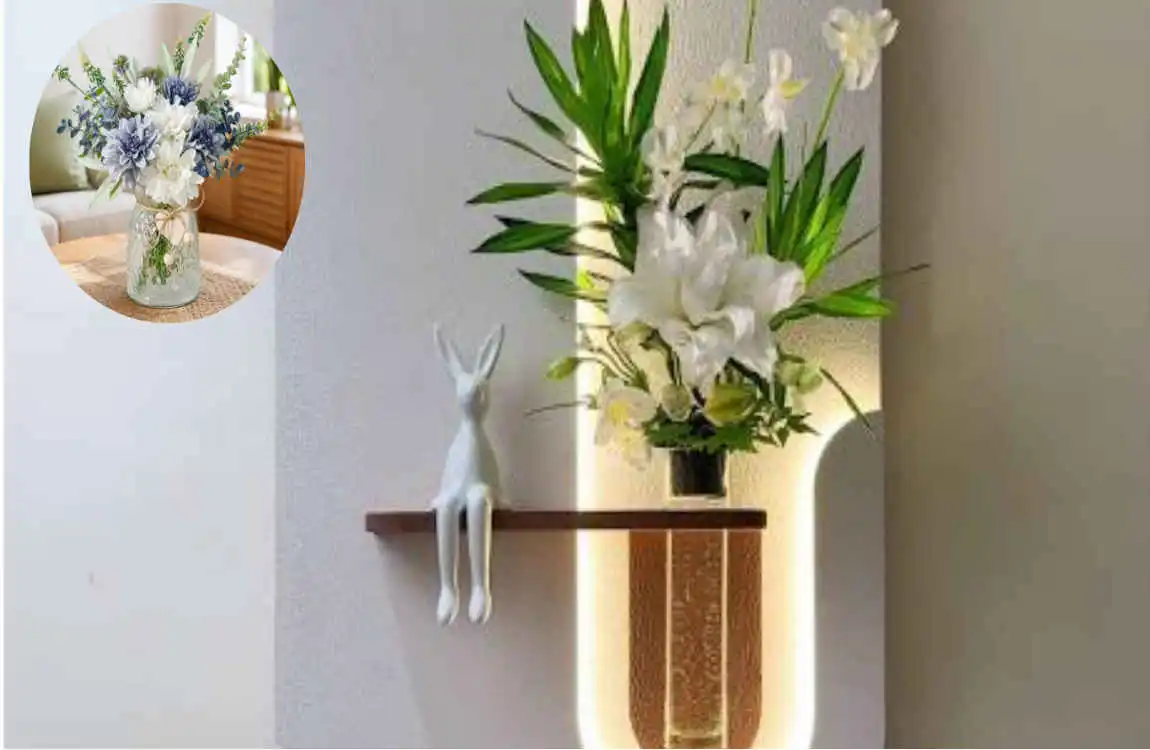 floral design with light home decor