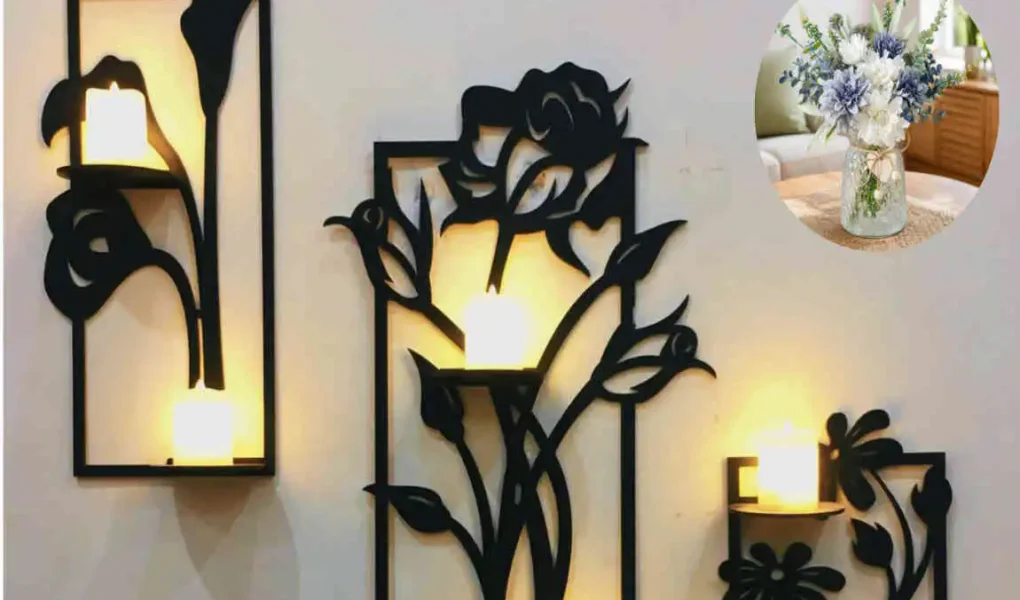 floral design with light home decor