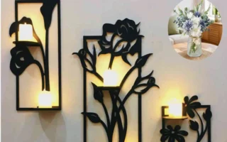 floral design with light home decor