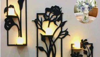 floral design with light home decor