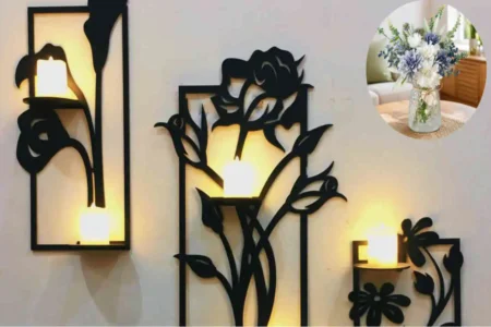 floral design with light home decor