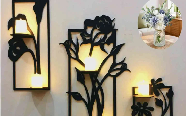 floral design with light home decor