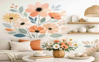 floral design with light home decor style idea